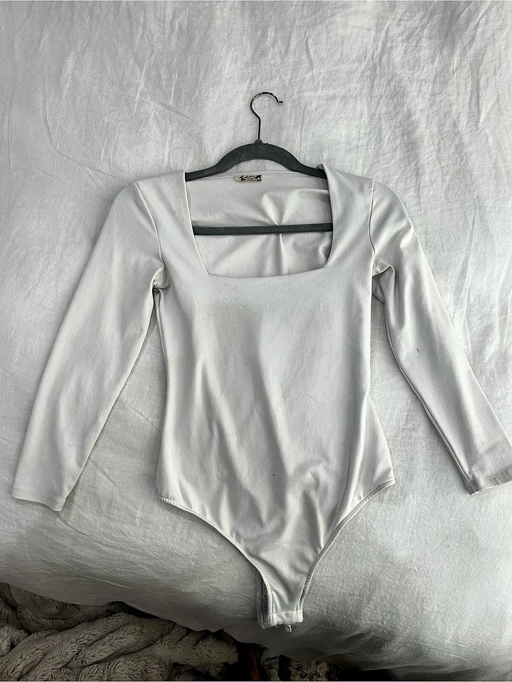 Free People Truth or Square Bodysuit White